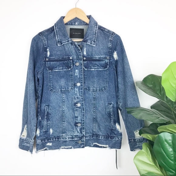 Blank NYC Jackets & Blazers - BLANK NYC Distressed Denim Jean Jacket [B26]